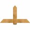 Ekena Millwork Eugene Rough Sawn Timber Gable Bracket, Western Red Cedar, 48"W x 28"H x 2"D x 6"F, 14/12 Pitch GBW048X28X0206EUG00RWR - alternate 1
